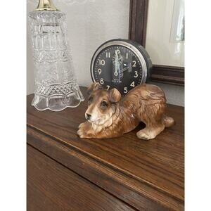 Vintage Midcentury Lassie Collie Dog Porcelain Dog Figure MCM